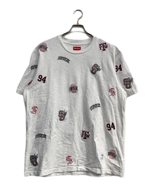 SUPREME（シュプリーム）SUPREME (シュプリーム) University S/S Top ホワイト サイズ:Ⅼの古着・服飾アイテム