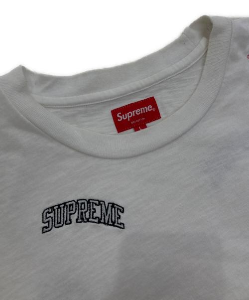 SUPREME（シュプリーム）SUPREME (シュプリーム) University S/S Top ホワイト サイズ:Ⅼの古着・服飾アイテム