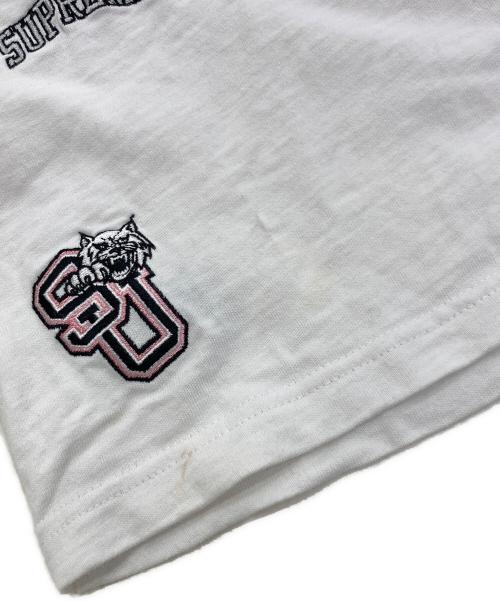SUPREME（シュプリーム）SUPREME (シュプリーム) University S/S Top ホワイト サイズ:Ⅼの古着・服飾アイテム