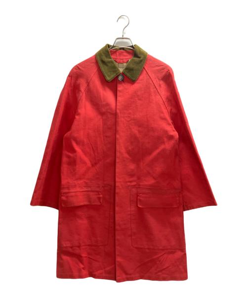 HERMES（エルメス）HERMES (エルメス) ゴム引きコート レッド サイズ:XSの古着・服飾アイテム