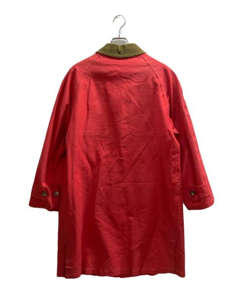 HERMES（エルメス）HERMES (エルメス) ゴム引きコート レッド サイズ:XSの古着・服飾アイテム