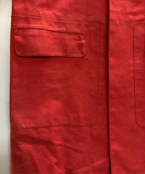 HERMES（エルメス）HERMES (エルメス) ゴム引きコート レッド サイズ:XSの古着・服飾アイテム