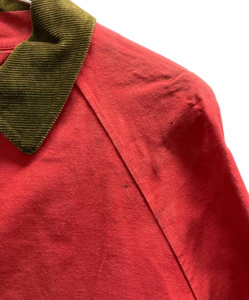HERMES（エルメス）HERMES (エルメス) ゴム引きコート レッド サイズ:XSの古着・服飾アイテム