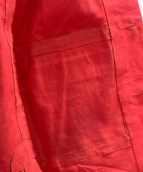HERMES（エルメス）HERMES (エルメス) ゴム引きコート レッド サイズ:XSの古着・服飾アイテム