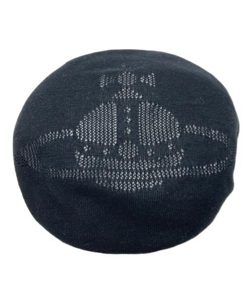 Vivienne Westwood（ヴィヴィアンウエストウッド）Vivienne Westwood (ヴィヴィアンウエストウッド) ベレー帽 ブラック サイズ: S-Mの古着・服飾アイテム