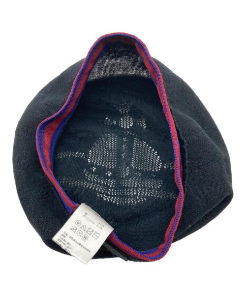 Vivienne Westwood（ヴィヴィアンウエストウッド）Vivienne Westwood (ヴィヴィアンウエストウッド) ベレー帽 ブラック サイズ: S-Mの古着・服飾アイテム