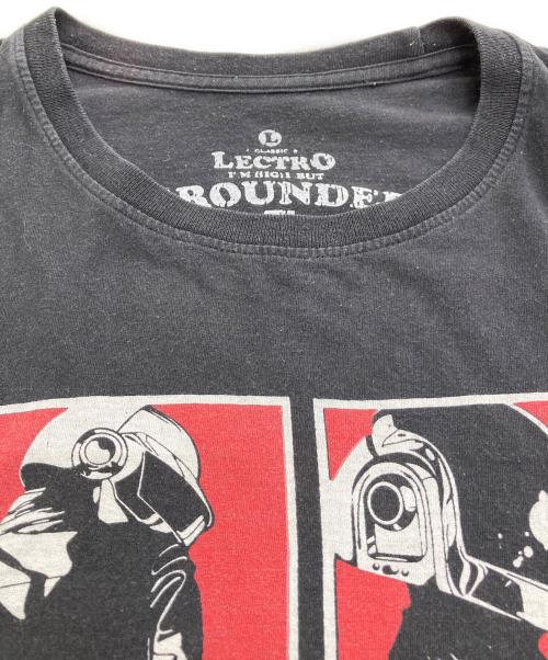 LECTRO GROUNDED（レクトログラウンデッド）LECTRO GROUNDED (レクトログラウンデッド) プリントTシャツ ブラック サイズ:Lの古着・服飾アイテム