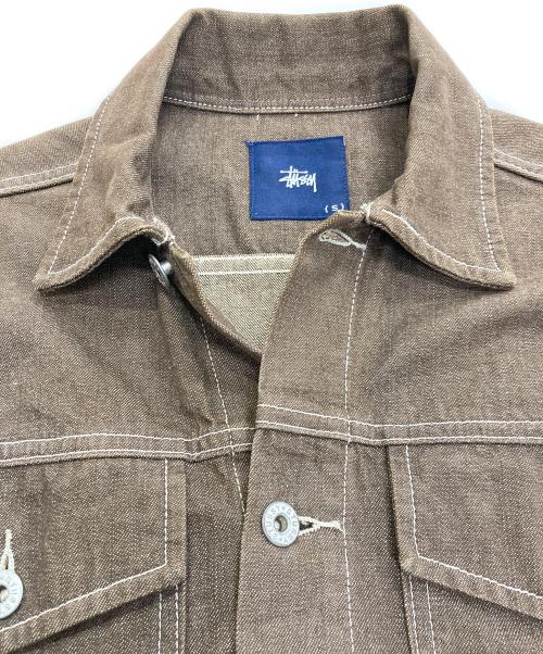 stussy（ステューシー）stussy (ステューシー) 90'sデニムジャケット ブラウン サイズ:Sの古着・服飾アイテム