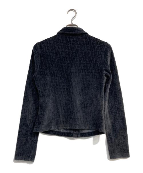 DIESEL（ディーゼル）DIESEL (ディーゼル) モノグラム ジャガード Dロゴラインストーン グレー サイズ:Mの古着・服飾アイテム