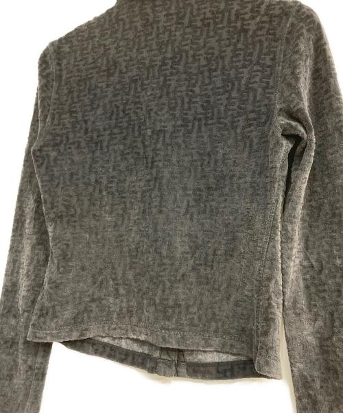 DIESEL（ディーゼル）DIESEL (ディーゼル) モノグラム ジャガード Dロゴラインストーン グレー サイズ:Mの古着・服飾アイテム