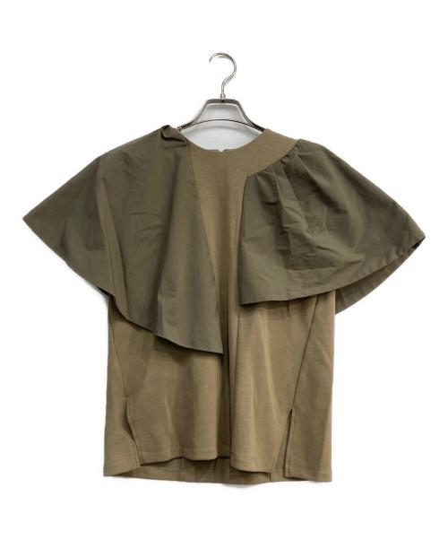 ELENDEEK（エレンディーク）ELENDEEK (エレンディーク) フレアスリーブカットソー カーキ サイズ:Free 未使用品の古着・服飾アイテム