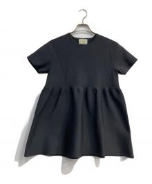 UNITED ARROWS TOKYO（ユナイテッドアローズトウキョウ）の古着「ペプラムショートスリーブニット」｜グレー