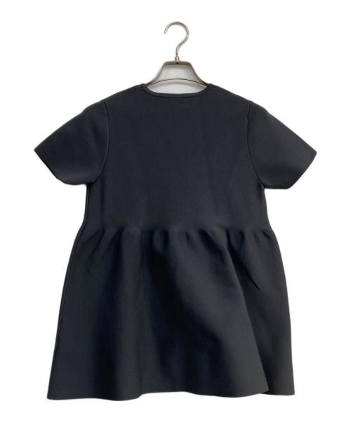 UNITED ARROWS TOKYO（ユナイテッドアローズトウキョウ）UNITED ARROWS TOKYO (ユナイテッドアローズトウキョウ) ペプラムショートスリーブニット グレー サイズ:FREEの古着・服飾アイテム