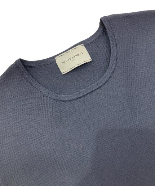 UNITED ARROWS TOKYO（ユナイテッドアローズトウキョウ）UNITED ARROWS TOKYO (ユナイテッドアローズトウキョウ) ペプラムショートスリーブニット グレー サイズ:FREEの古着・服飾アイテム