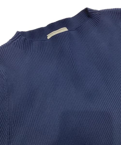 UNITED ARROWS TOKYO（ユナイテッドアローズトウキョウ）UNITED ARROWS TOKYO (ユナイテッドアローズトウキョウ) ペプラムショートスリーブニット ネイビー サイズ:FREEの古着・服飾アイテム