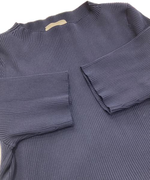 UNITED ARROWS TOKYO（ユナイテッドアローズトウキョウ）UNITED ARROWS TOKYO (ユナイテッドアローズトウキョウ) ペプラムショートスリーブニット ネイビー サイズ:FREEの古着・服飾アイテム