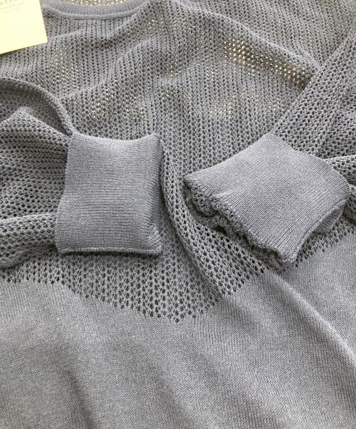 BALLSEY（ボールジィ）BALLSEY (ボールジィ) コットンポリエステルメッシュ クルーネックプルオーバー ネイビー サイズ:S 未使用品の古着・服飾アイテム