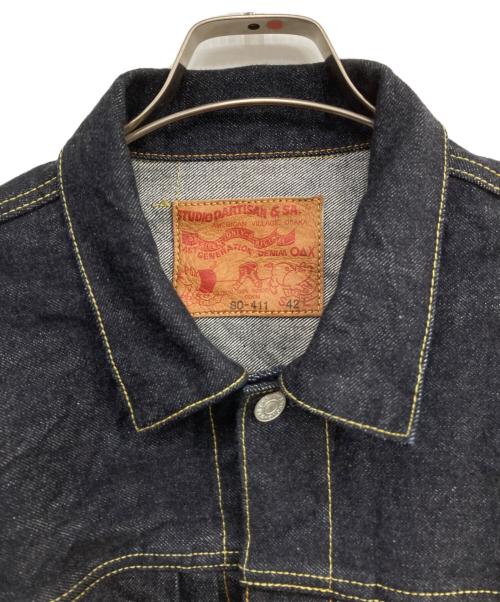 STUDIO D'ARTISAN&SA（ステュディオダルチザンアンドＳＡ）STUDIO D'ARTISAN&SA (ステュディオダルチザンアンドＳＡ) 100番台1stタイプデニムジャケット インディゴ サイズ:42の古着・服飾アイテム