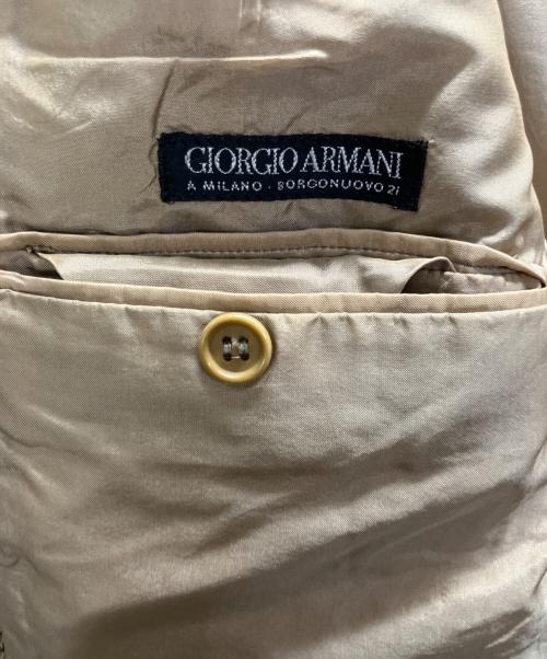 GIORGIO ARMANI（ジョルジオアルマーニ）GIORGIO ARMANI (ジョルジオアルマーニ) オールドウールテーラードジャケット ブラウン サイズ:48の古着・服飾アイテム