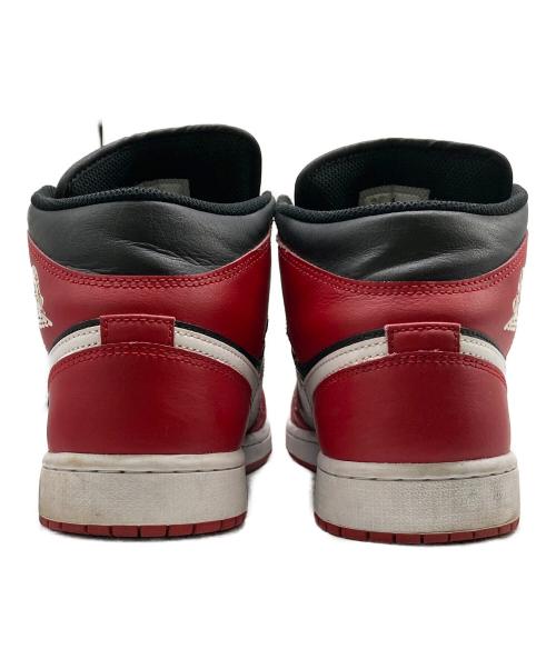 NIKE（ナイキ）NIKE (ナイキ) AIR JORDAN 1 MID レッド×ブラック サイズ:27cmの古着・服飾アイテム