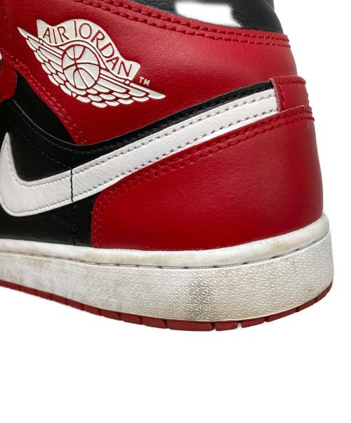 NIKE（ナイキ）NIKE (ナイキ) AIR JORDAN 1 MID レッド×ブラック サイズ:27cmの古着・服飾アイテム