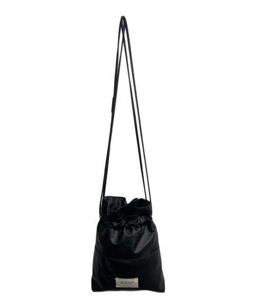 beautiful people（ビューティフルピープル）beautiful people (ビューティフルピープル) フェイクレザー巾着バッグ ブラックの古着・服飾アイテム