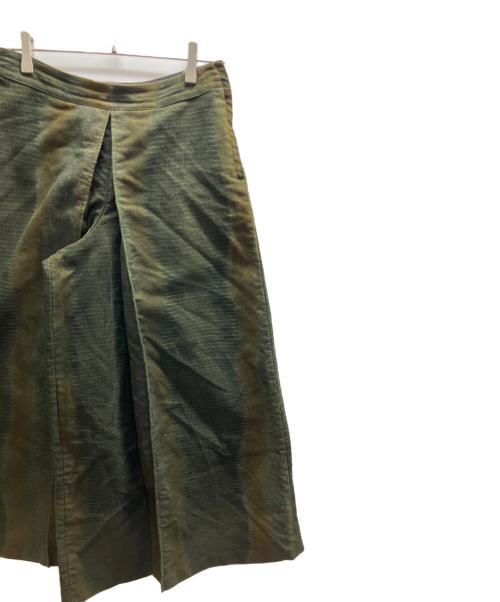 A.P.C.（アーペーセー）A.P.C. (アーペーセー) パイソン柄モールスキンパンツ カーキ サイズ:Mの古着・服飾アイテム