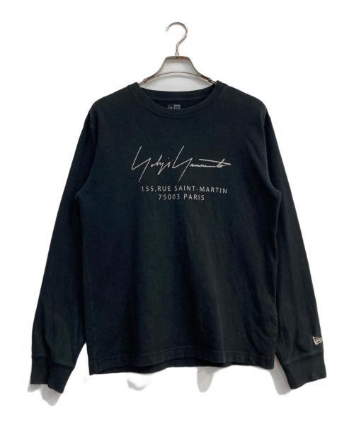 New Era（ニューエラ）New Era (ニューエラ) YOHJI YAMAMOTO (ヨウジヤマモト) LS COTTON TEE ブラック サイズ:Mの古着・服飾アイテム
