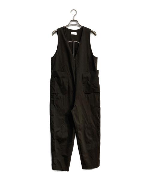 HUMAN WOMAN（ヒューマンウーマン）HUMAN WOMAN (ヒューマンウーマン) ストレッチポンチオールインワン ブラウン サイズ:Mの古着・服飾アイテム