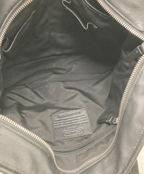 COACH（コーチ）COACH (コーチ) Op Art Leather Business Tote ブラックの古着・服飾アイテム