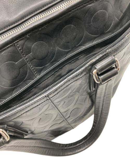 COACH（コーチ）COACH (コーチ) Op Art Leather Business Tote ブラックの古着・服飾アイテム