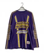 SUPREME×Hysteric Glamourシュプリーム×ヒステリックグラマー）の古着「Mesh Long Sleeve Top」｜パープル