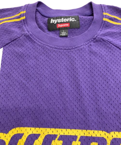 SUPREME（シュプリーム）Supreme (シュプリーム) Hysteric Glamour (ヒステリックグラマー) Mesh Long Sleeve Top パープル サイズ:Lの古着・服飾アイテム