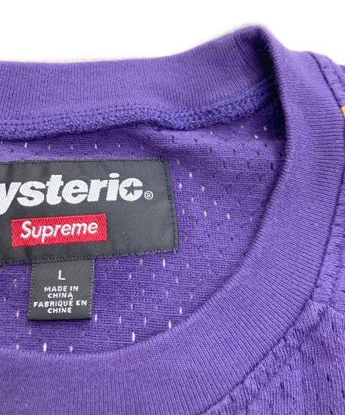SUPREME（シュプリーム）Supreme (シュプリーム) Hysteric Glamour (ヒステリックグラマー) Mesh Long Sleeve Top パープル サイズ:Lの古着・服飾アイテム