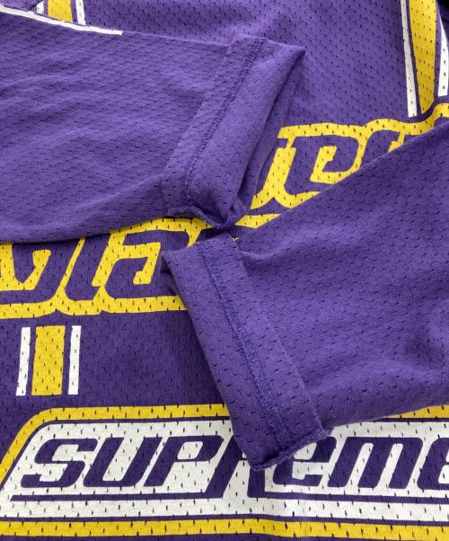 SUPREME（シュプリーム）Supreme (シュプリーム) Hysteric Glamour (ヒステリックグラマー) Mesh Long Sleeve Top パープル サイズ:Lの古着・服飾アイテム