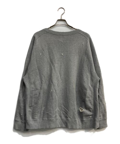 Needles（ニードルズ）Needles (ニードルズ) DECONSTRUCTED SWEATSHIRT グレー サイズ:Ⅼの古着・服飾アイテム