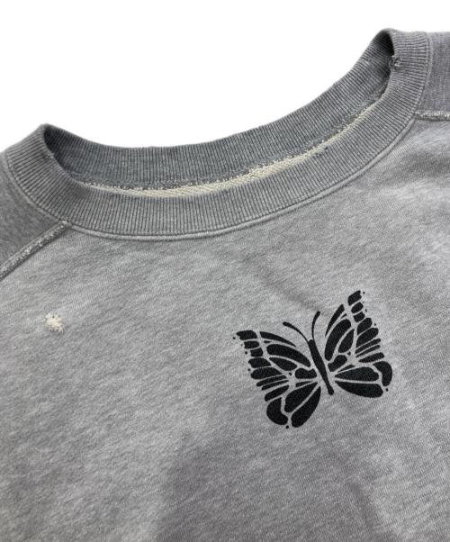 Needles（ニードルズ）Needles (ニードルズ) DECONSTRUCTED SWEATSHIRT グレー サイズ:Ⅼの古着・服飾アイテム