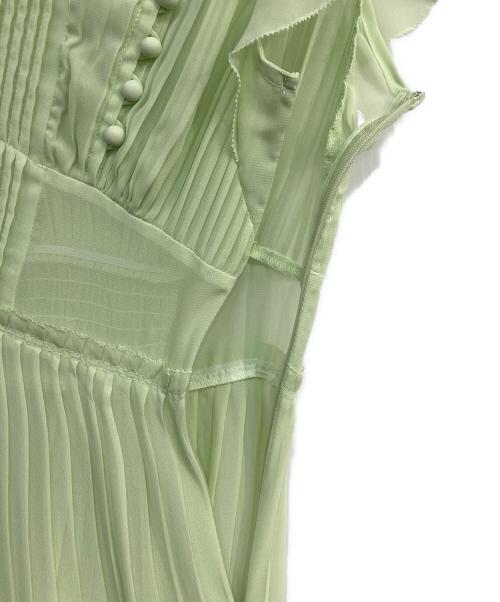 Snidel（スナイデル）Snidel (スナイデル) プリーツプリントワンピ グリーン サイズ:00の古着・服飾アイテム