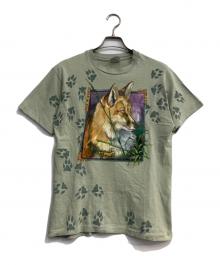 Hanes（ヘインズ）の古着「プリントTシャツ」｜グリーン