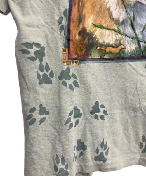 Hanes（ヘインズ）Hanes (ヘインズ) プリントTシャツ グリーン サイズ:Sの古着・服飾アイテム