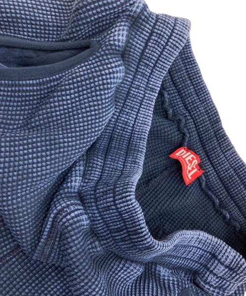 DIESEL（ディーゼル）DIESEL (ディーゼル) P-WAF-TAR ワッフルトラックパンツ インディゴ サイズ:Sの古着・服飾アイテム