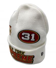 SUPREME×New Era（シュプリーム×ニューエラ）の古着「Football Beanie」｜ホワイト