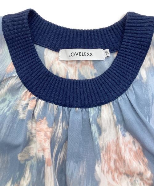LOVELESS（ラブレス）LOVELESS (ラブレス) ノースリーブワンピース ブルー サイズ:36の古着・服飾アイテム