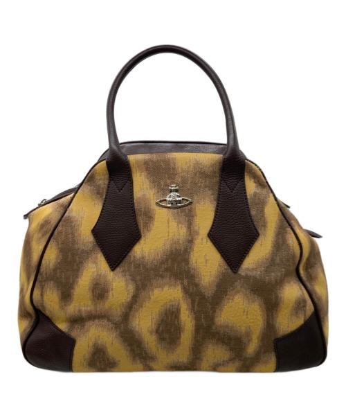 Vivienne Westwood（ヴィヴィアンウエストウッド）Vivienne Westwood (ヴィヴィアンウエストウッド) ヤスミン レオパードトートバッグ ブラウンの古着・服飾アイテム