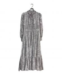 HER LIP TO（ハーリップトゥ）の古着「Winter Floral Long-sleeve Dress」｜ローズペタル