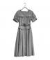 HER LIP TO（ハーリップトゥ）の古着「Classic Tweed Belted Dress」｜ブルー