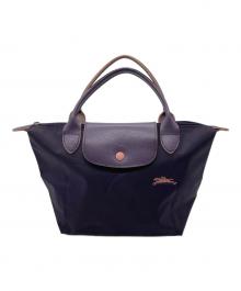 LONGCHAMP（ロンシャン）の古着「プリアージュクラブハンドバッグ」｜パープル