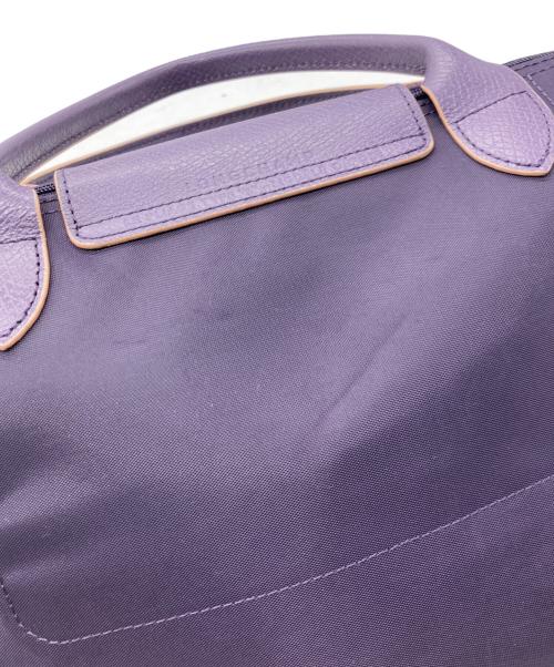 LONGCHAMP（ロンシャン）LONGCHAMP (ロンシャン) プリアージュクラブハンドバッグ パープルの古着・服飾アイテム