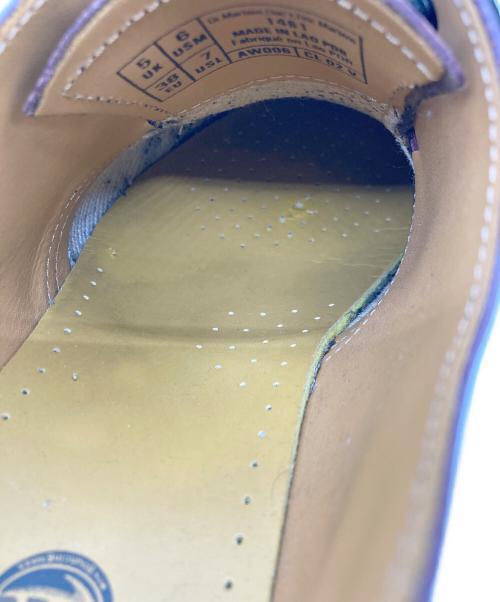 Dr.Martens（ドクターマーチン）Dr.Martens (ドクターマーチン) 3ホールシューズ パープル サイズ:UK5の古着・服飾アイテム