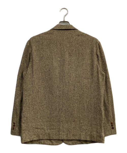 PAPAS（パパス）PAPAS (パパス) シルクテーラードジャケット ブラウン サイズ:Sの古着・服飾アイテム